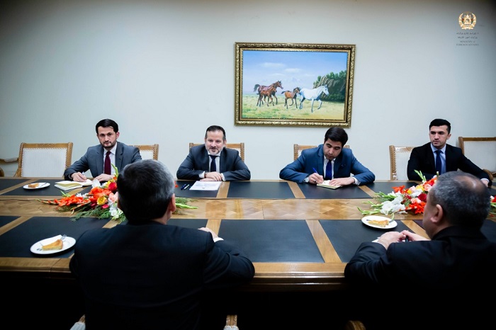 ملاقات محترم اجمل احمدی با محترم رشید میریدوف وزیر خارجه ترکمنستان