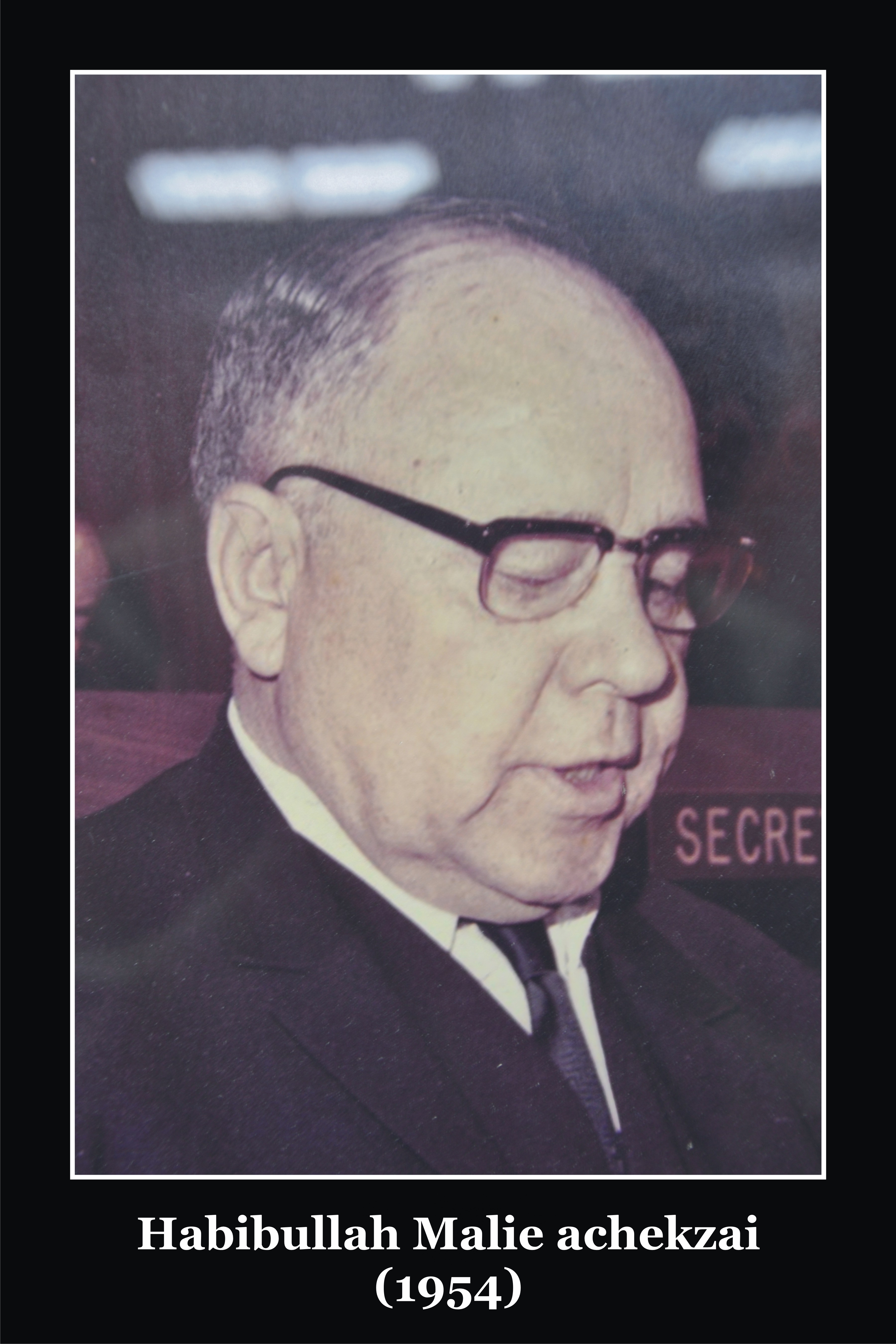 Habibullah Malie achekzai