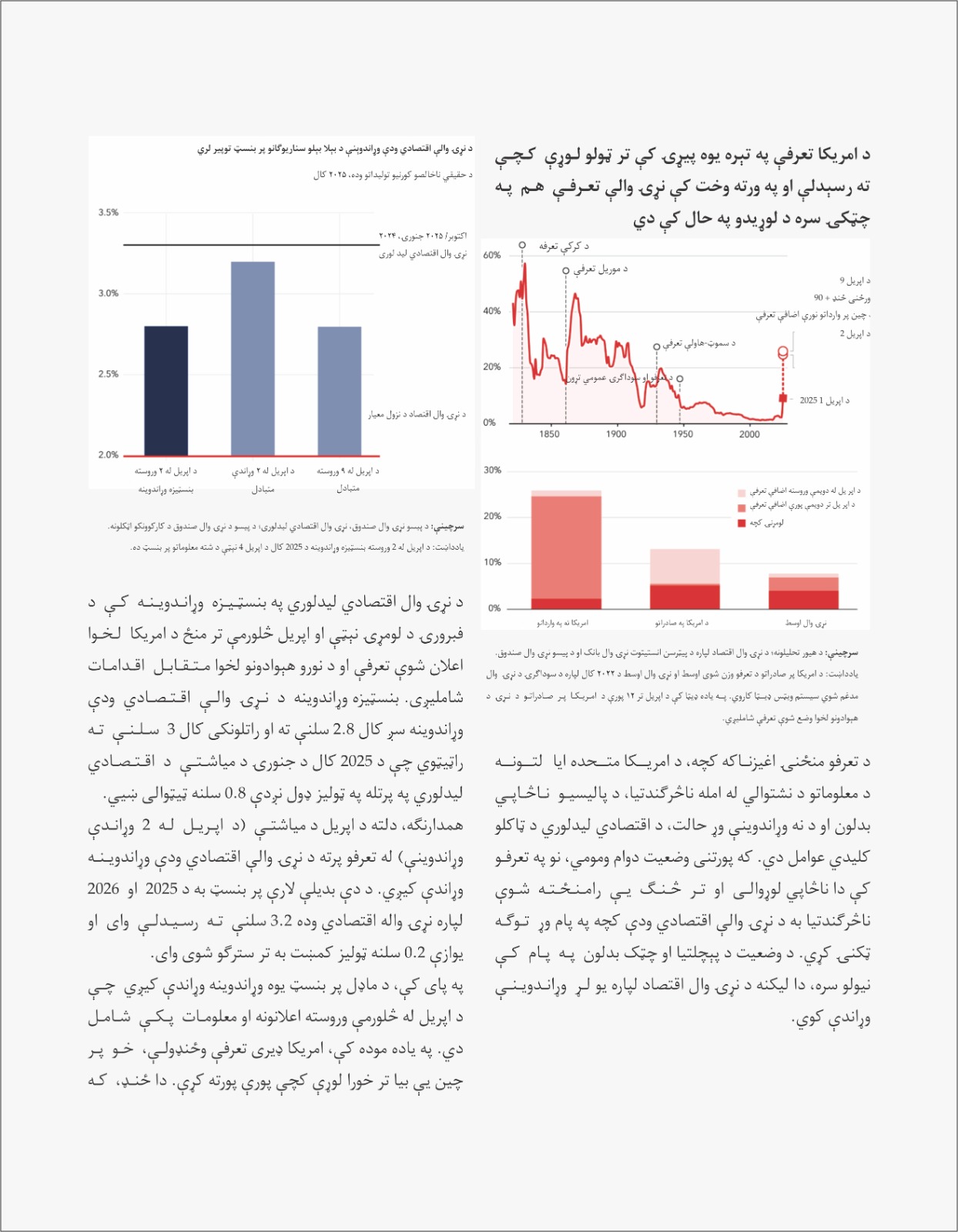 نړۍ وال اقتصاد د یو نوي پړاو پر لور