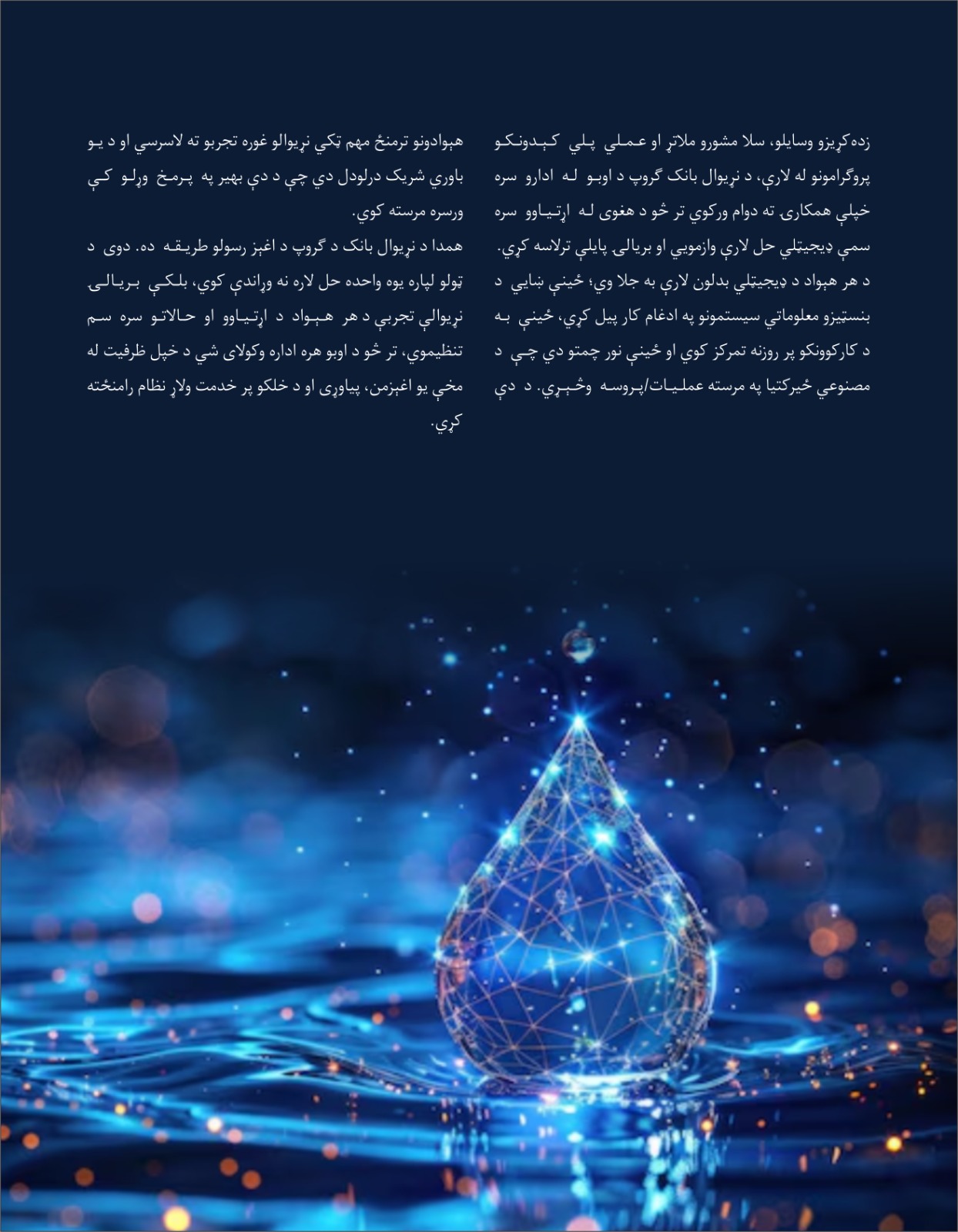د بریالیو تجربو شریکول او د ډیجیتلي اوبو د حل لارو پراخول