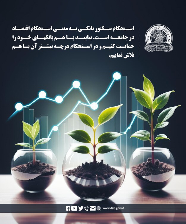 استحکام سکتور بانکی به معنی استحکام اقتصاد در جامعه است.