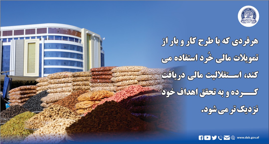 هر فردی که با طرح کار و بار از تمویلات مالی خرد استفاده می کند