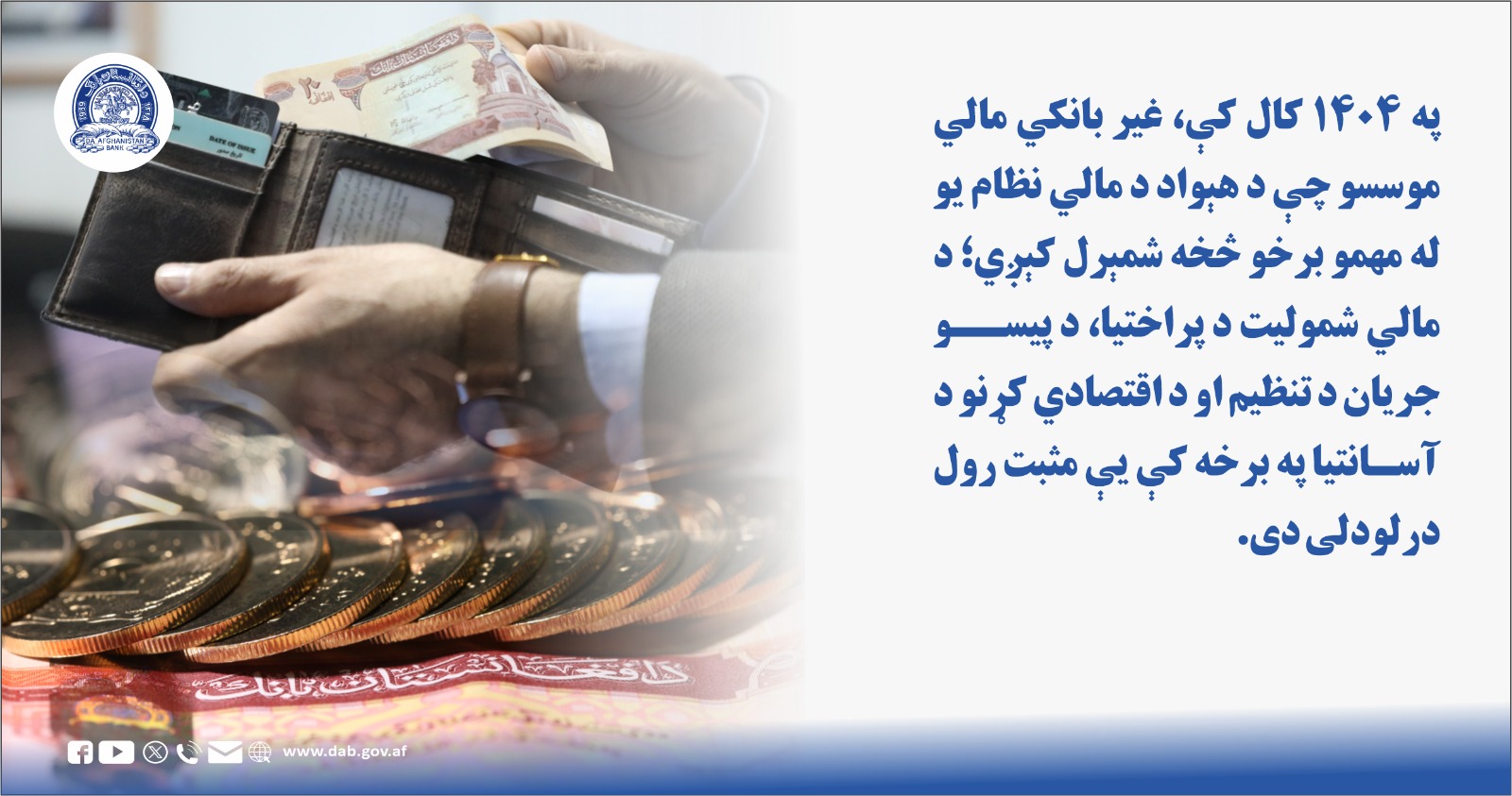 په ۱۴۰۴ کال کې، غیر بانکي مالي موسسو چې د هېواد د مالي نظام یو له مهمو برخو څخه شم