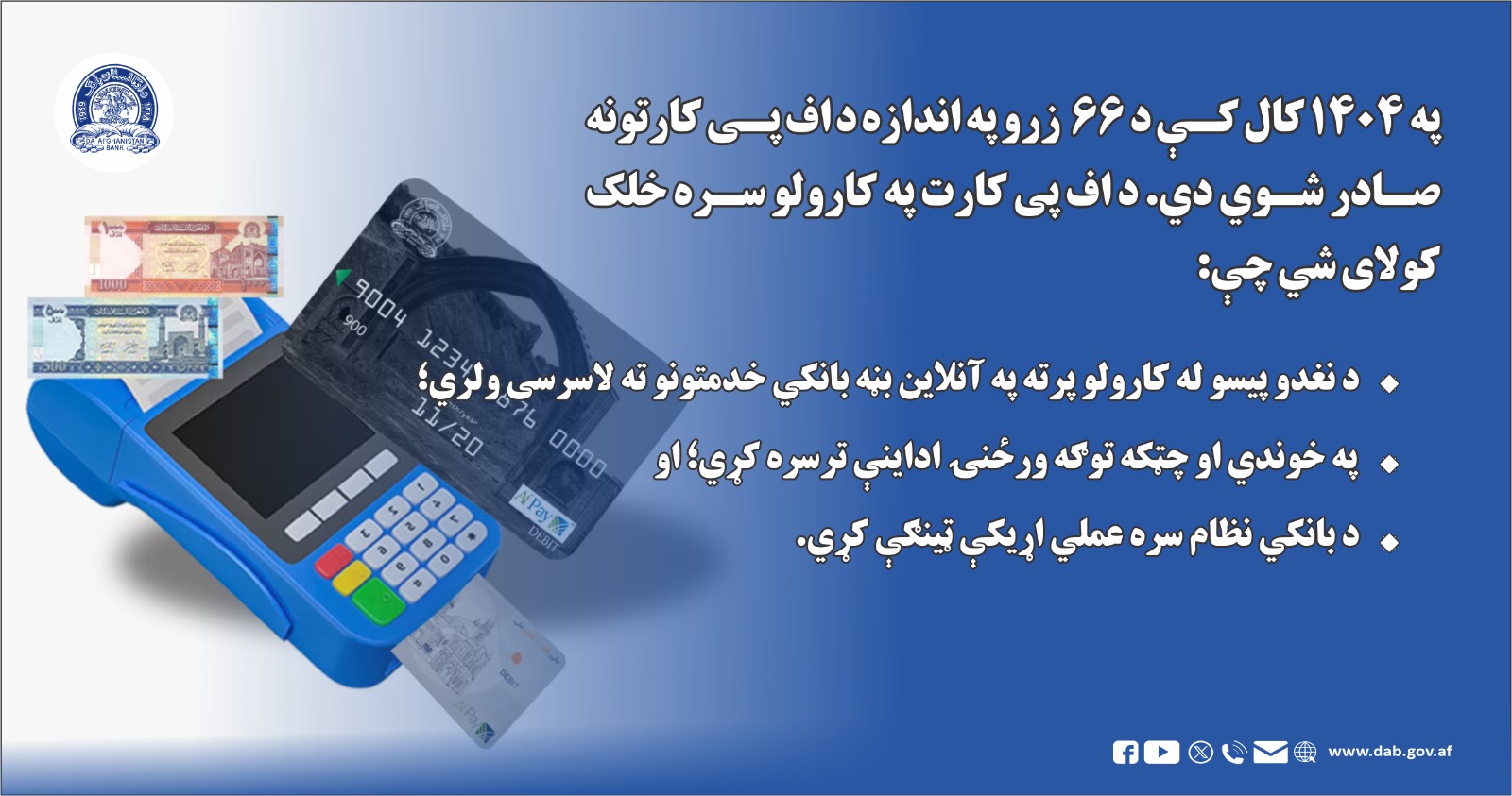 په ۱۴۰۴ کال کې د ۶۶ زرو په اندازه د اف پی کارتونه